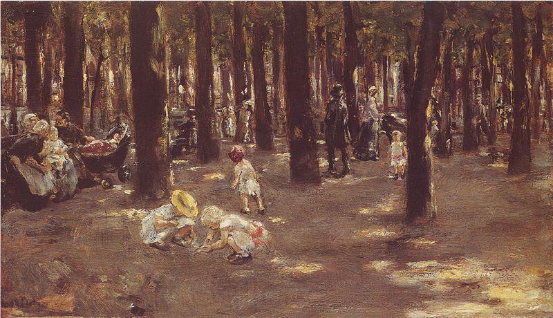 Max Liebermann Kinderspielplatz im Tiergarten zu Berlin